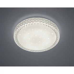 Trio LAMPA sufitowa PEGASUS R62422100 okrągła OPRAWA plafon LED 20W glamour przezroczysty - Lampy sufitowe - miniaturka - grafika 1