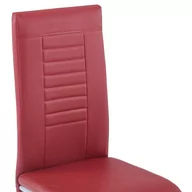 Krzesła - Lumarko Krzesła stołowe, wspornikowe, 4 szt., czerwone, sztuczna skóra - miniaturka - grafika 1