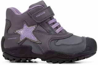 Buty dla dziewczynek - Geox Botki "Savage" w kolorze ciemnoszaro-fioletowym - grafika 1