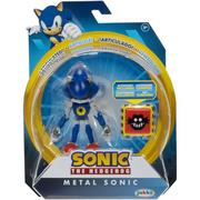 Figurki dla dzieci - SONIC THE HEDGEHOG JAKKS PACIFIC RUCHOMA FIGURKA METAL SONIC + TRAP SPRING - miniaturka - grafika 1