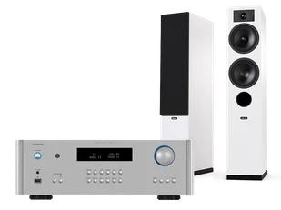 Rotel RA-1572 MkII (srebrny) + Tesi 5 (biały) - Zestawy stereo - miniaturka - grafika 1