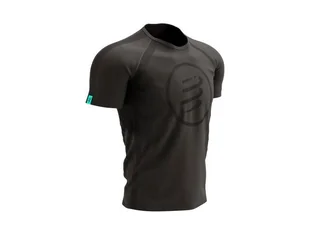 COMPRESSPORT Koszulka biegowa z krótkim rękawem TRAINING T-SHIRT SS Black Edition 2021 czarna - Koszulki sportowe męskie - miniaturka - grafika 6