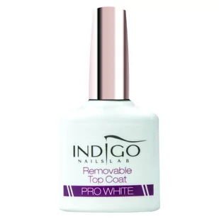 Indigo Indigo Removable Top Coat Pro White Top 7ml - Lakiery hybrydowe - miniaturka - grafika 1
