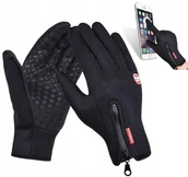 Rękawiczki - Rękawice zimowe dotykowe na rower RKW2-M rozm. M - miniaturka - grafika 1