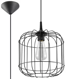 Sollux Lighting Lampa wisząca CELTA czarna SL.0296 - Lampy sufitowe - miniaturka - grafika 1