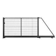 Ogrodzenia - Naterial Brama przesuwna Modus 3x1.7 m prawa czarna - miniaturka - grafika 1