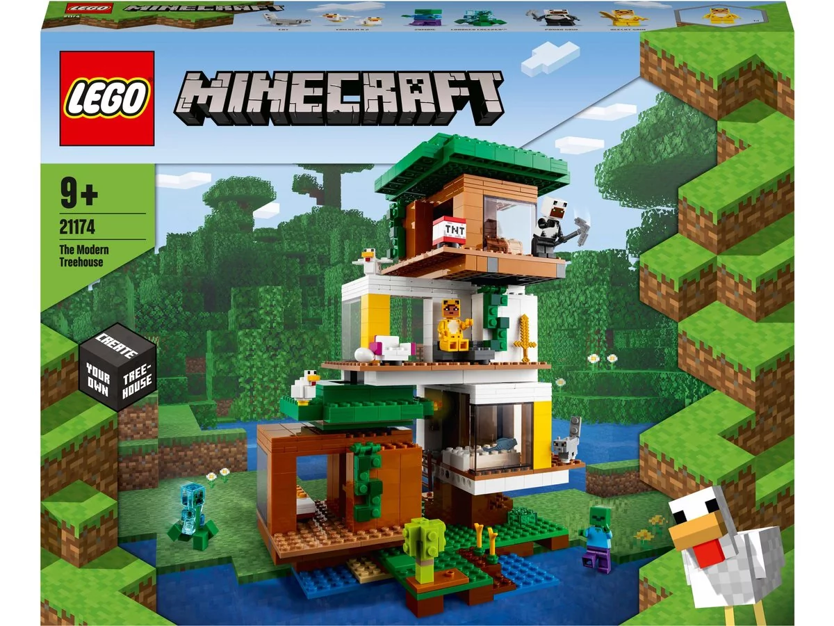 LEGO Minecraft Nowoczesny domek na drzewie 21174