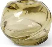 Wazony i flakony - Wazon Water Swirl okrągły jasnożółty - miniaturka - grafika 1