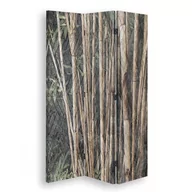 Parawany - Parawan pokojowy FEEBY, Bambusowe łodygi w brązie, Obrotowy 180x170cm 5-częściowy - miniaturka - grafika 1