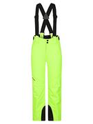 Spodnie narciarskie - Ziener Chłopięce spodnie narciarskie ARISU | wodoszczelne, wiatroszczelne, ciepłe, neonowy zielone, 176 - miniaturka - grafika 1