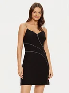 Sukienki - Guess Sukienka koktajlowa W5RK52 KCML0 Czarny Slim Fit - miniaturka - grafika 1