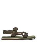 Sandały męskie - Quiksilver Sandały AQYL101253 Zielony - miniaturka - grafika 1