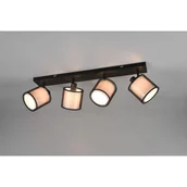 Lampy sufitowe - Burton lampa sufitowa (spot) 4-punktowa czarna 811400432 - miniaturka - grafika 1