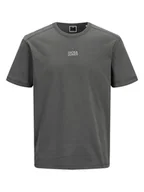 Koszulki męskie - Jack & Jones Koszulka "Classic" w kolorze szarym - miniaturka - grafika 1