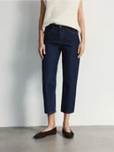 Spodnie damskie - Reserved - Jeansy straight - granatowy - miniaturka - grafika 1