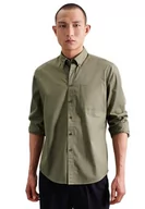 Koszule męskie - Seidensticker Męska koszula z długim rękawem, regularny krój, zielona, L, zielony, L - miniaturka - grafika 1