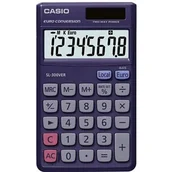 Kalkulatory - Casio SL-300VER Kalkulator kieszonkowy niebieski Ekran: 8 baterii słonecznych, zasilanie bateryjne (szer. x wys. x gł.) 70 x 7,5 x 118,5 mm - miniaturka - grafika 1