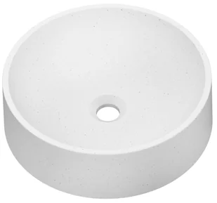 Umywalka konglomeratowa nablatowa Munst II White 40 x 40 Axis - Umywalki - miniaturka - grafika 1