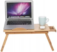 Inne akcesoria audio-wideo - Stolik Bambusowy Pod Laptopa Taca Do Łóżka Biurko O173 - miniaturka - grafika 1