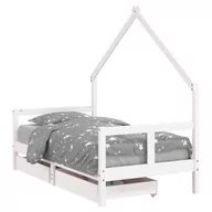 Łóżeczka i kojce - Drewniane łóżko dziecięce - Biały, 165,5 x 85,5 x  / AAALOE - miniaturka - grafika 1