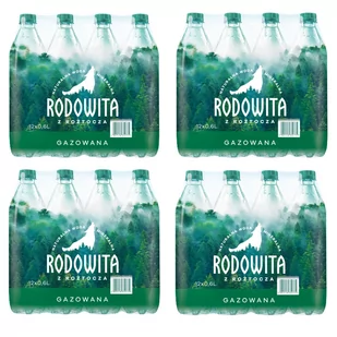Woda mineralna RODOWITA z Roztocza gazowana 48x 0,6 l - Woda - miniaturka - grafika 1
