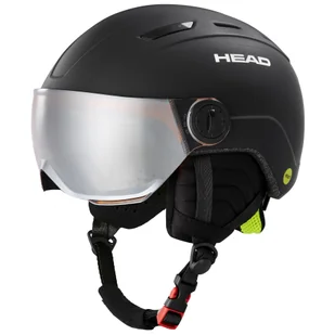 Head Mojo Visor MIPS, kask narciarski z daszkiem, juniorski, czarny - Kaski narciarskie - miniaturka - grafika 1