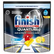 Środki do zmywarek - Finish Powerball Quantum Ultimate Kapsułki do mycia naczyń w zmywarkach Lemon 30 szt. - miniaturka - grafika 1