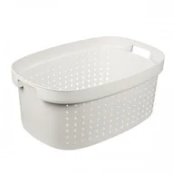 Pudła i pojemniki do przechowywania - Plast team poland Kosz Na Pranie Seoul Biały 41,9L PlastTeam PT60320801 - miniaturka - grafika 1