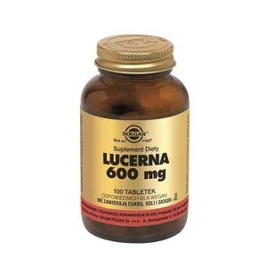 Solgar Lucerna 600mg 100 szt. - Układ nerwowy - miniaturka - grafika 1