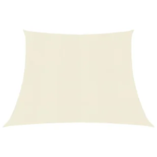 vidaXL Żagiel przeciwsłoneczny, 160 g/m, kremowy, 3/4x3 m, HDPE 311214 - Parasole ogrodowe - miniaturka - grafika 1