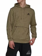 Bluzy męskie - Bluza Męska Adidas Z Kapturem H12197 Khaki S - miniaturka - grafika 1