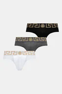 Majtki męskie - Versace slipy 3-pack męskie kolor szary AU10327 1A10011 - miniaturka - grafika 1