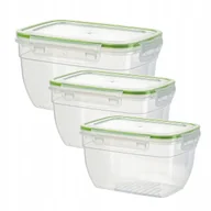 Pojemniki kuchenne - 43207 Zestaw komplet 3 pojemników na żywność Gusto wysokie AMBITION - miniaturka - grafika 1