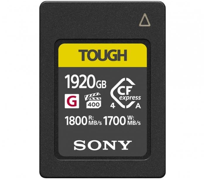 Karta Sony CFexpress Type A 1920GB TOUGH R/W 1800/1700MBs CEAG1920T