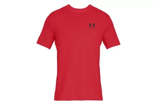 Koszulki męskie - Under Armour, Koszulka męska, SPORTSTYLE LEFT CHEST SS 1326799-600, czerwony, rozmiar L - grafika 1