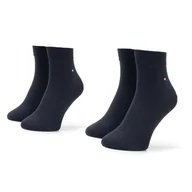 Skarpetki męskie - Zestaw 2 par niskich skarpet męskich Tommy Hilfiger 342025001 Granatowy - miniaturka - grafika 1