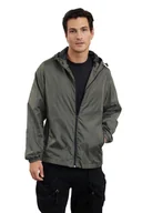 Kurtki męskie - TRENDYOL MAN KURTKA MĘSKA Z KAPTUREM DO BIODER KOLOR SZARY M 5DA - miniaturka - grafika 1