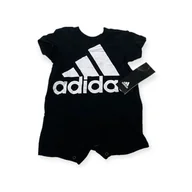Rampersy - Rampers dla chłopca z krótkim rękawem Adidas 6 miesięcy - miniaturka - grafika 1