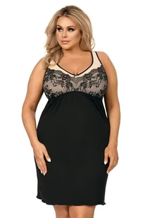 Luksusowa koszulka dla pełnych kobiet Sarah czarna 5XL - Pudełko podarunkowe - Bielizna nocna - miniaturka - grafika 1