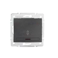 Wyłączniki światła i elektryczne - Kanlux Łącznik schodowy z LED DOMO 01-1140-241 gr 24904 - miniaturka - grafika 1