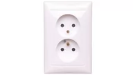 Gniazdka elektryczne - Legrand Valena gniazdo Podwójne 2x2P+Z z przesłonami 770078 - miniaturka - grafika 1