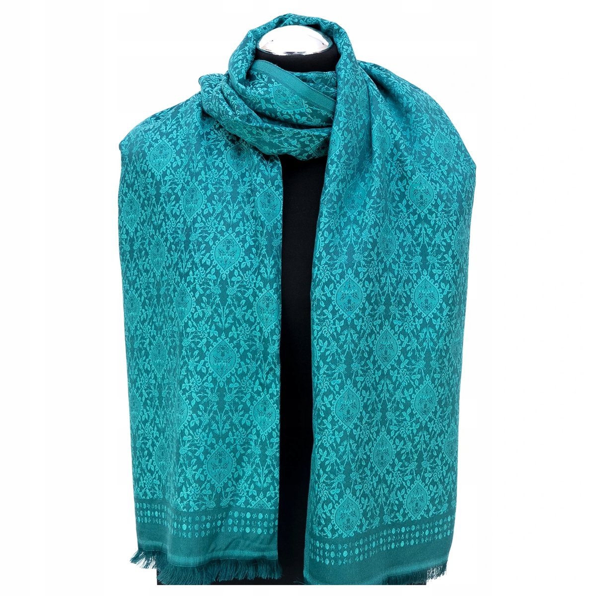 Szal Damski Elegancki Jedwab Turecki Orientalny Zmierzch Boskiej Anatolii