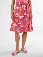 Spódnice - Marie Lund Lniana spódnica damska Kobiety len wyrazisty róż|wielokolorowy wzorzysty, 34 - miniaturka - grafika 1