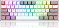 Klawiatury - Redragon FIZZ PRO K616 biało-szary - miniaturka - grafika 1