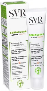 SVR POLSKA SP. Z O.O. Sebiaclear Active Teinte ujednolicający krem aktywny redukujący zmiany trądzikowe 40 ml - Kremy do twarzy - miniaturka - grafika 1