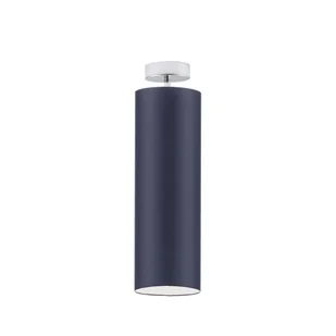 Granatowa lampa sufitowa tuba LED SALWADOR - Lampy sufitowe - miniaturka - grafika 1