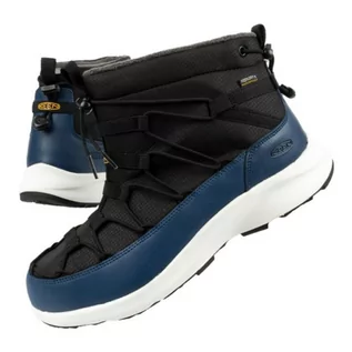 Śniegowce damskie - Śniegowce KEEN - Uneek Snk Chukka Wp 1025446 Black/Blue Depths - grafika 1