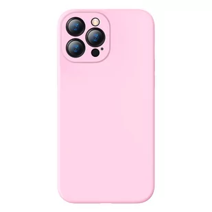 Baseus Liquid Gel Case silikonowe etui pokrowiec do iPhone 13 Pro różowy (ARYT001004) - Etui i futerały do telefonów - miniaturka - grafika 1