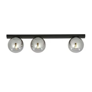 Emibig Fit lampa sufitowa 3-punktowa czarna/transparentna 1122/3 1122/3 - Lampy sufitowe - miniaturka - grafika 1