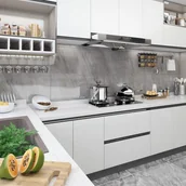 Naklejki na drzwi i meble - vidaXL Okleina meblowa samoprzylepna, biała, 500x90 cm, PVC vidaXL - miniaturka - grafika 1